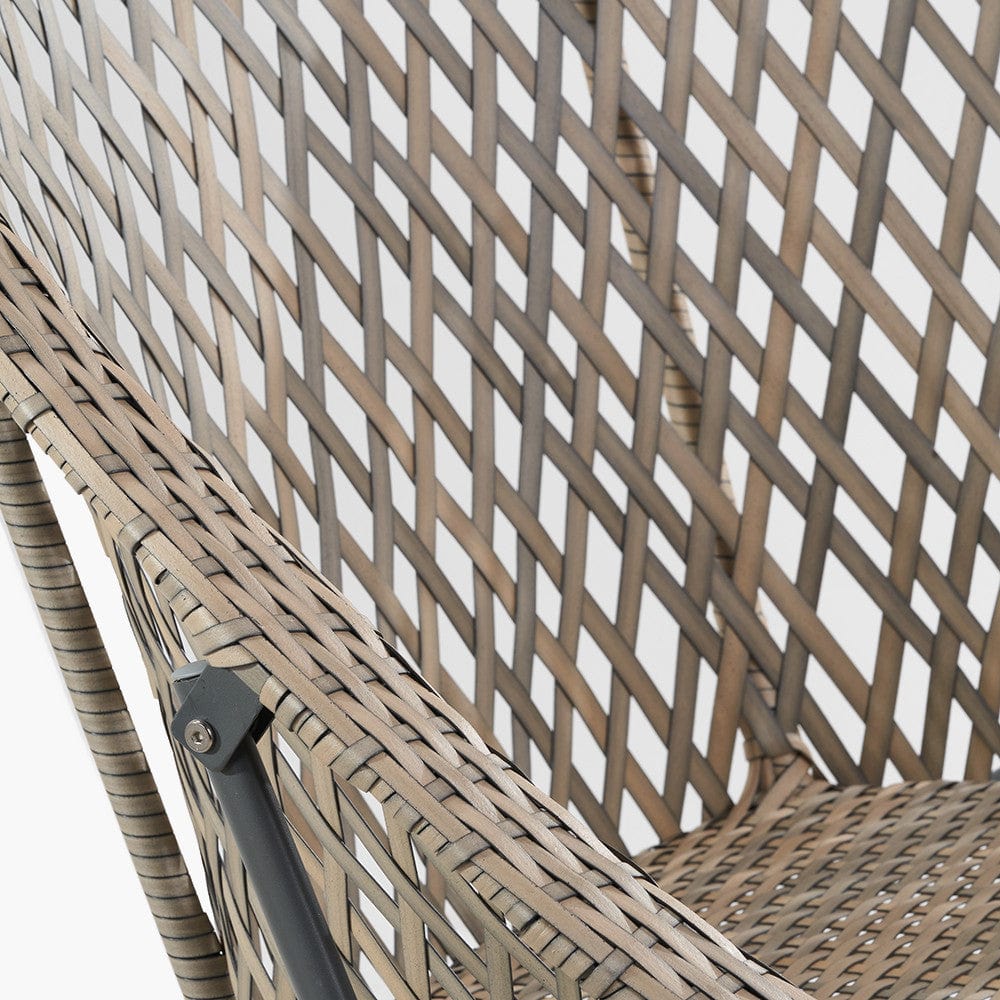 Tobs Outdoor Grey Foldable Loungers Set.