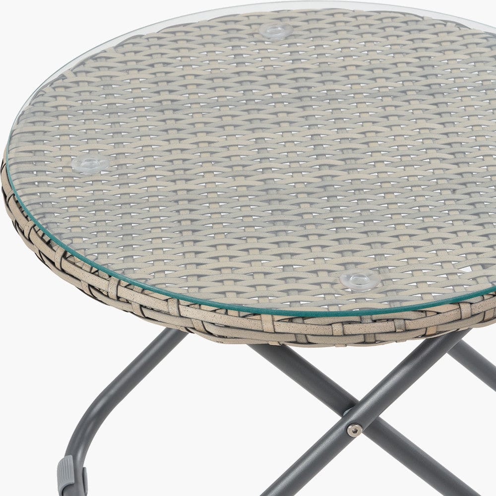 Tobs Outdoor Grey Foldable Loungers Set.