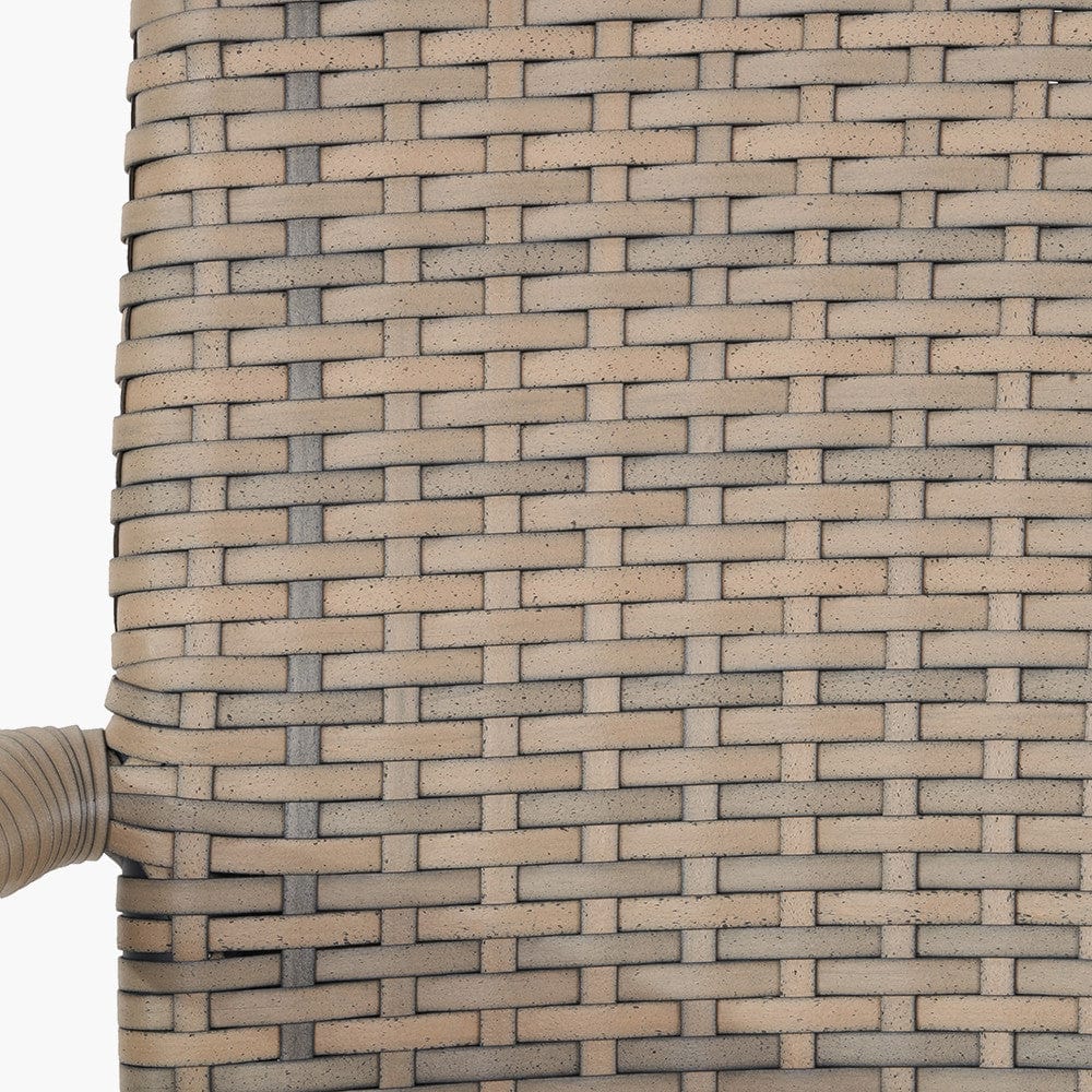 Tobs Outdoor Grey Synthetic Rattan Stackable Bistro Set.