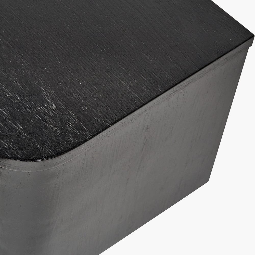 Ukiah Black Ash Veneer and Black Metal 2 Door Low Unit.