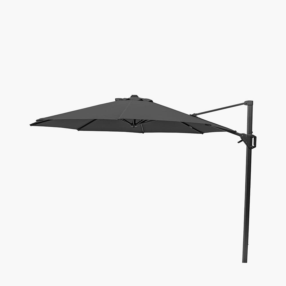 Pacific Lifestyle Outdoors Voyager T1 3m Round Anthracite Parasol House of Isabella UK