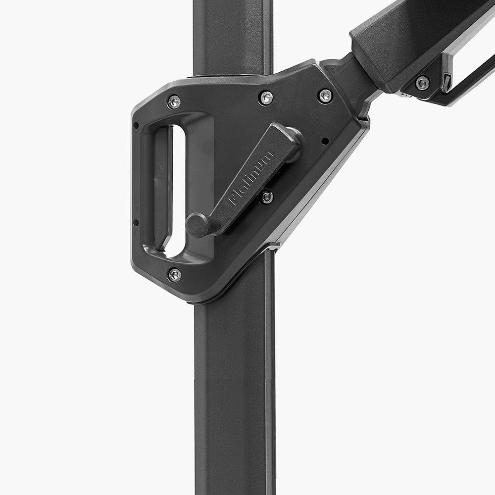 Voyager T1 3m Round Anthracite Parasol.