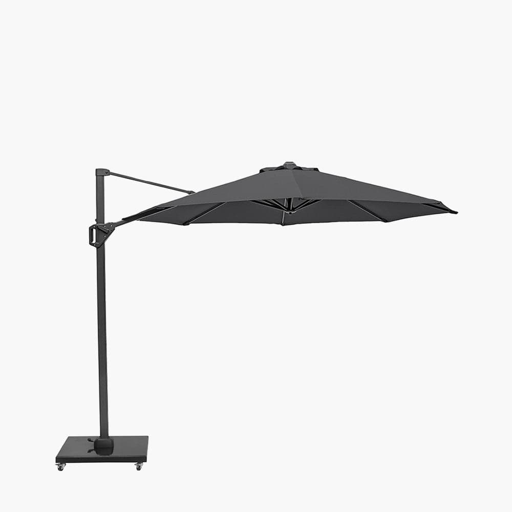Voyager T1 3m Round Anthracite Parasol.