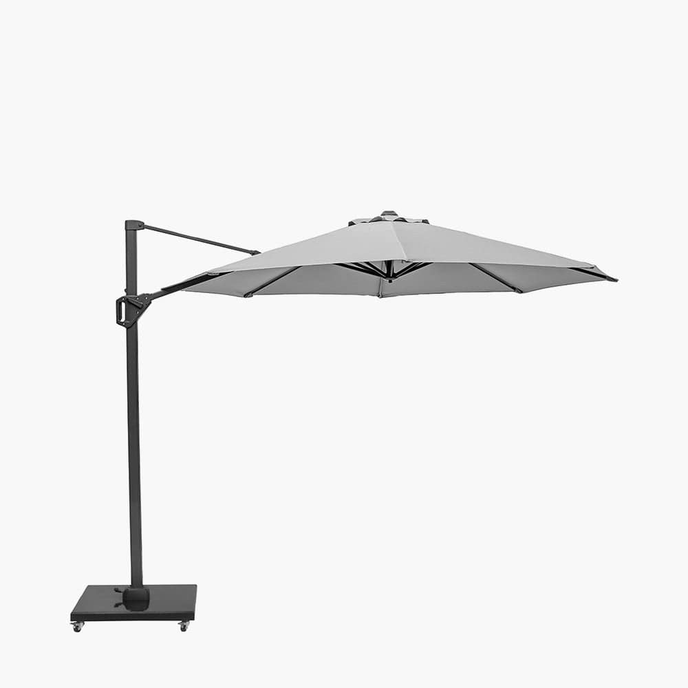 Voyager T1 3m Round Luna Grey Parasol.