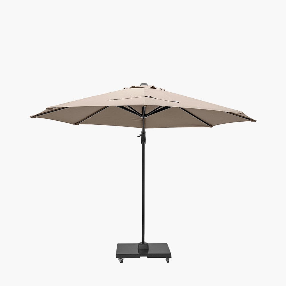 Voyager T1 3m Round Taupe Parasol.