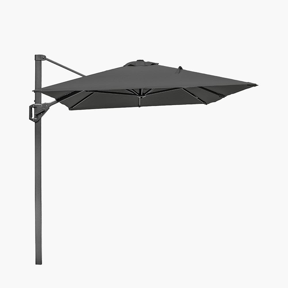 Voyager T1 3m x 2m Oblong Anthracite Parasol.