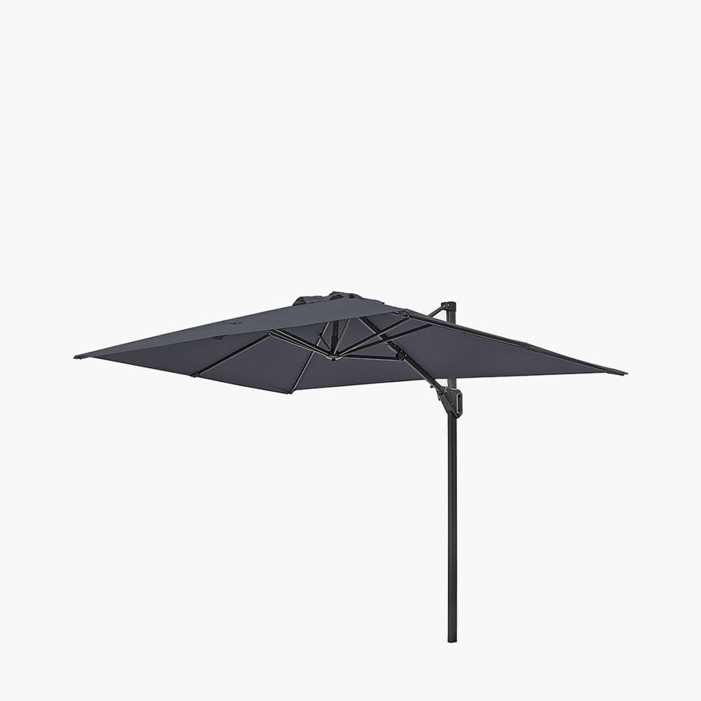 Voyager T1 3m x 2m Oblong Anthracite Parasol.