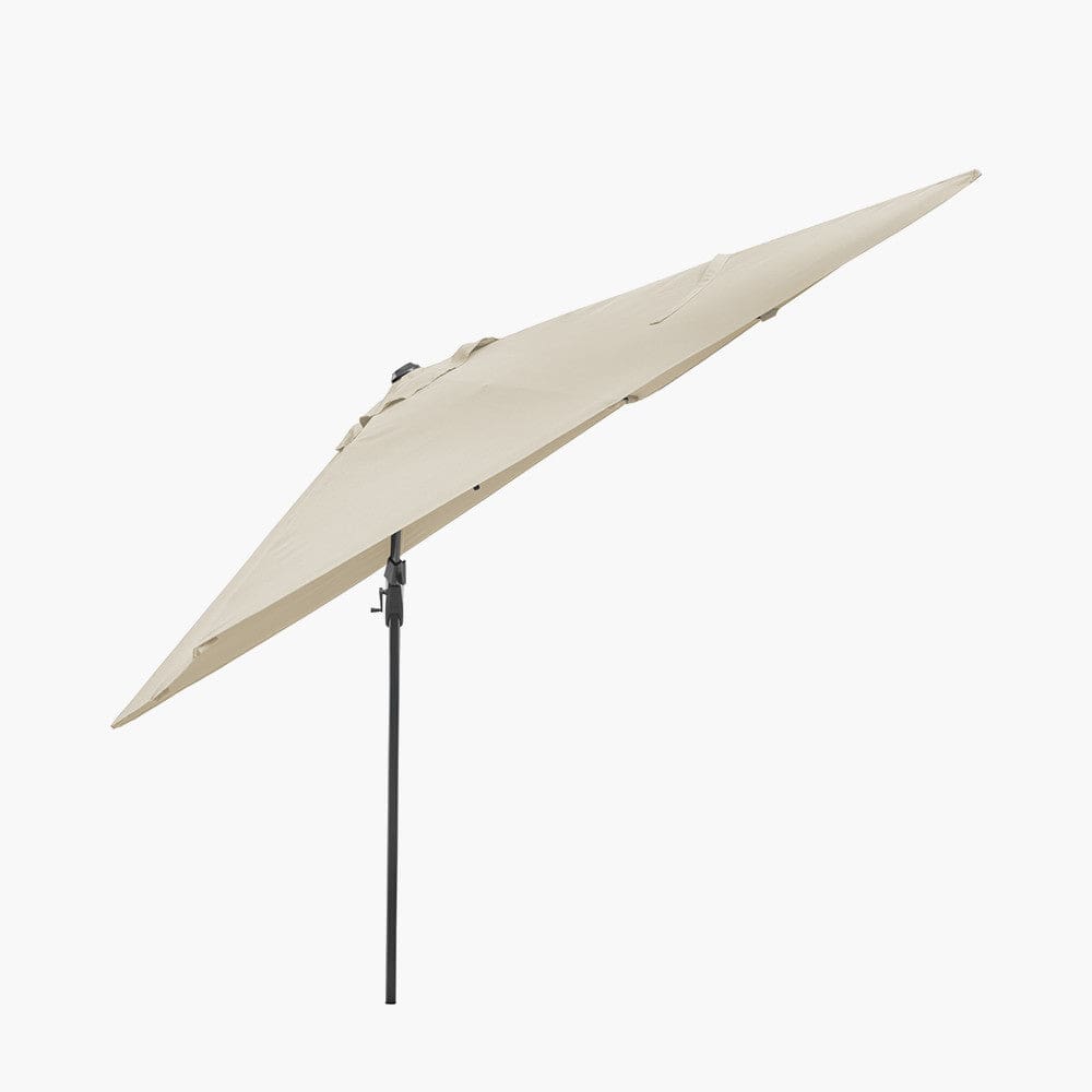 Voyager T2 2.7m Square Champagne Free Arm Parasol.