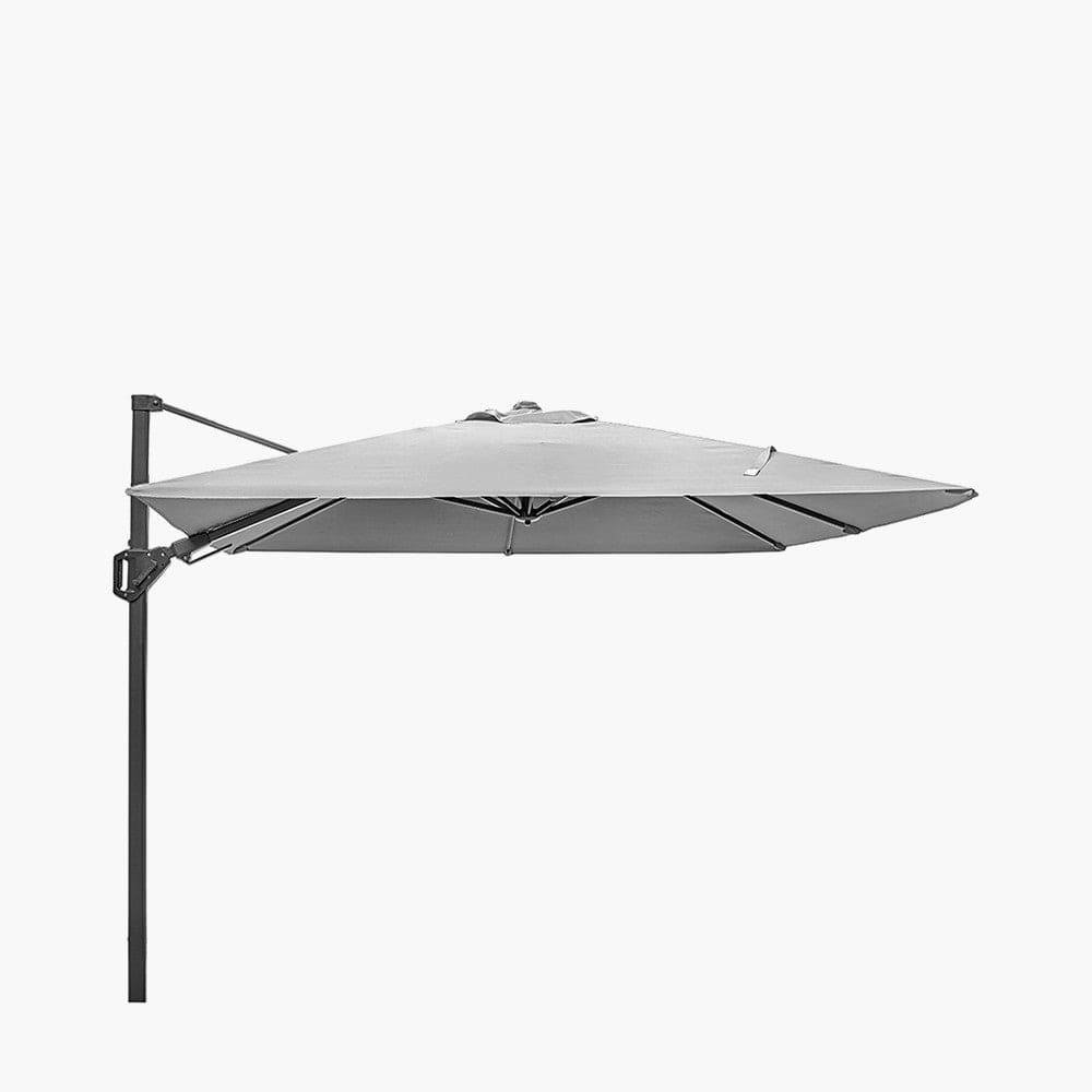 Pacific Lifestyle Outdoors Voyager T2 2.7m Square Luna Grey Parasol House of Isabella UK