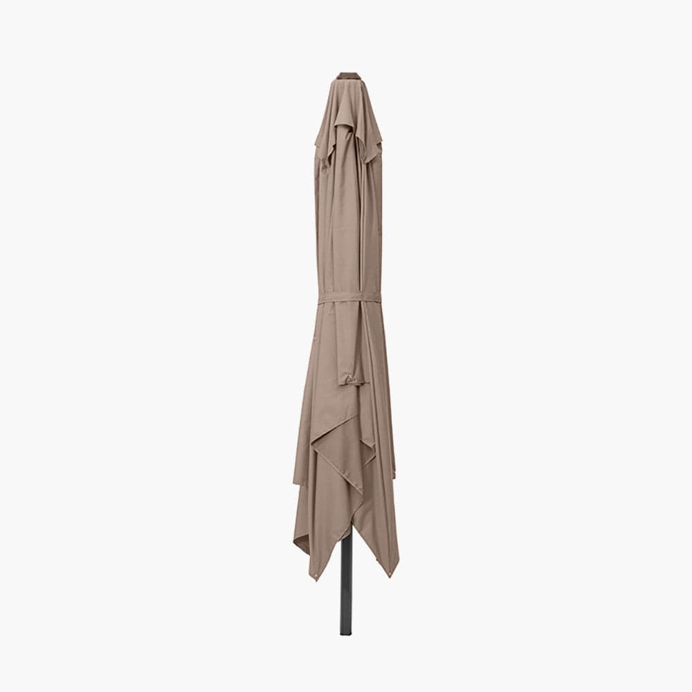 Voyager T2 2.7m Square Taupe Parasol.