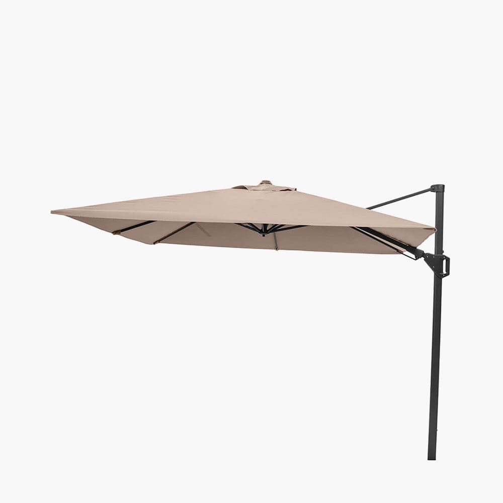 Voyager T2 2.7m Square Taupe Parasol.