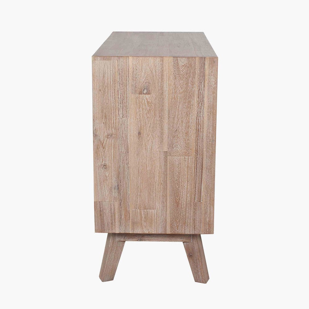 Kalmar Sand Wash Acacia Wood 3 Drawer Unit.