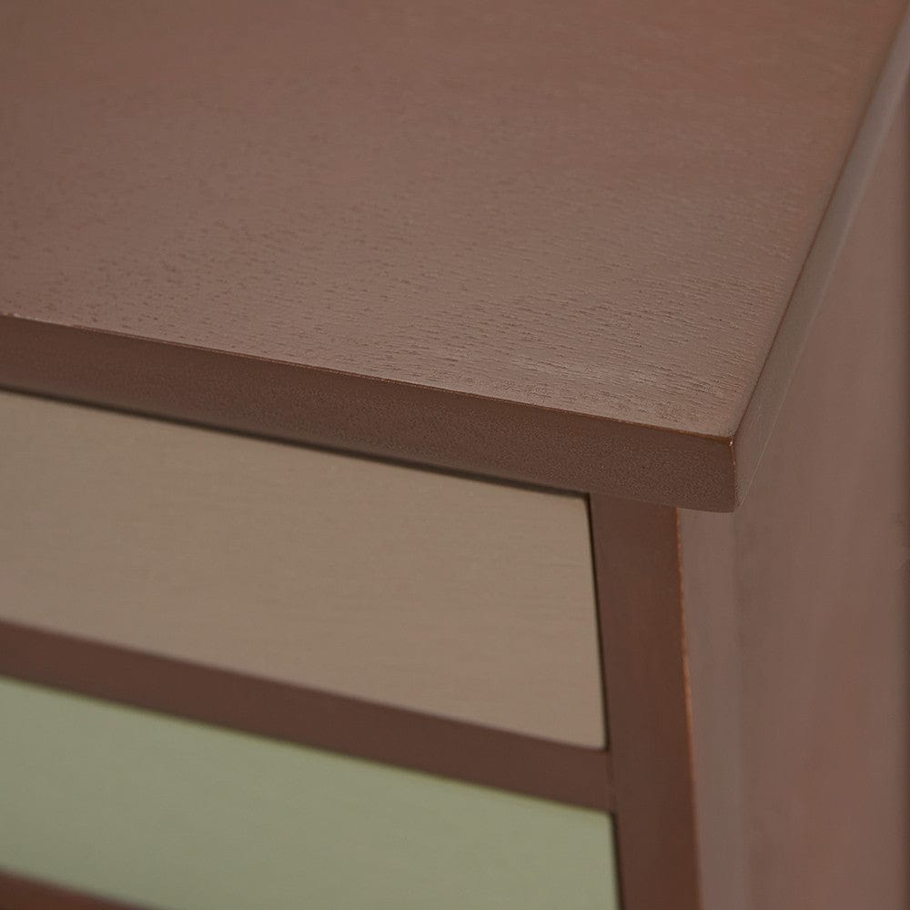 Loft Pine Wood Sage Multicoloured 13 Drawer Unit.