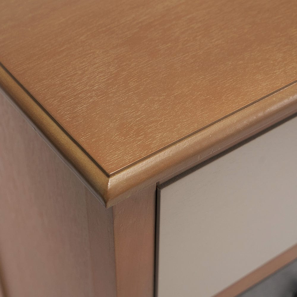 Loft Sage Multicoloured Pine Wood 5 Drawer Unit.