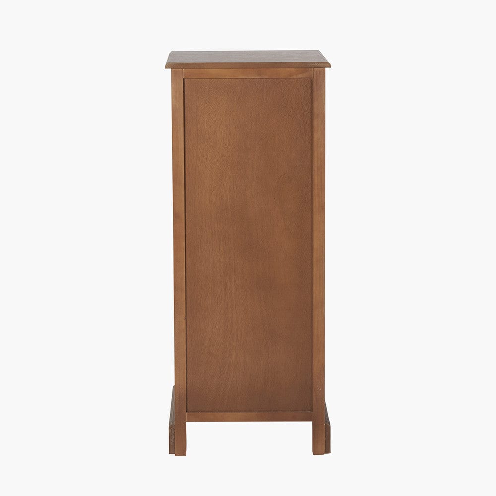 Loft Sage Multicoloured Pine Wood 5 Drawer Unit.