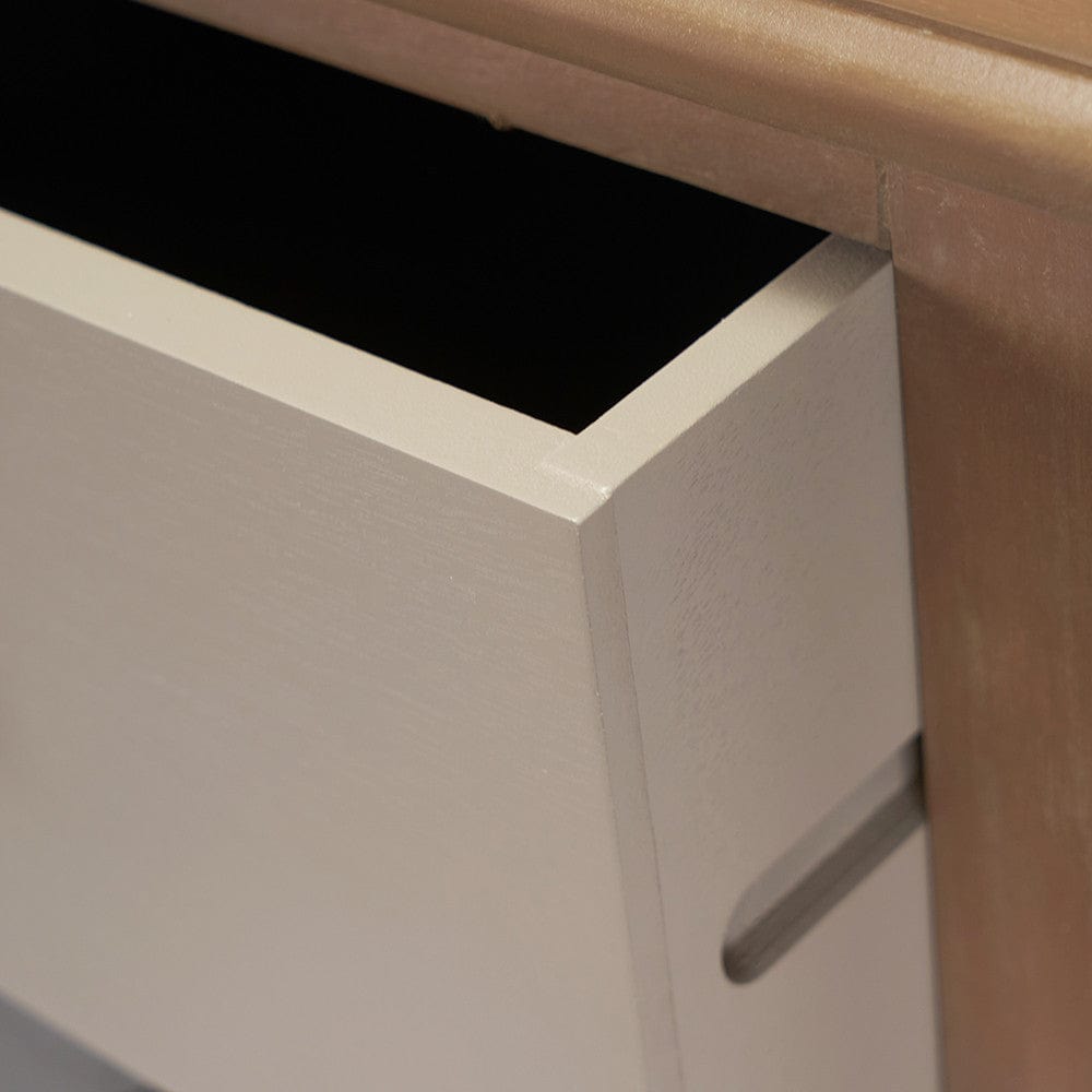 Loft Sage Multicoloured Pine Wood 5 Drawer Unit.