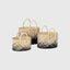 Pandanus Natural Set of 3 baskets