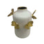 Papillon Cream & Gold Decorative Butterfly Vase