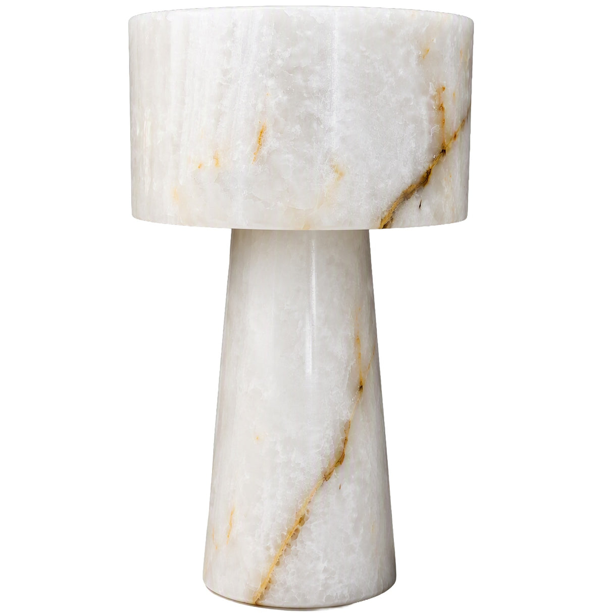 Graham Pedestal Bowl in White Jade Marble - Small
