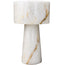 Graham Pedestal Bowl in White Jade Marble - Small