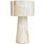Graham Pedestal Bowl in White Jade Marble - Large