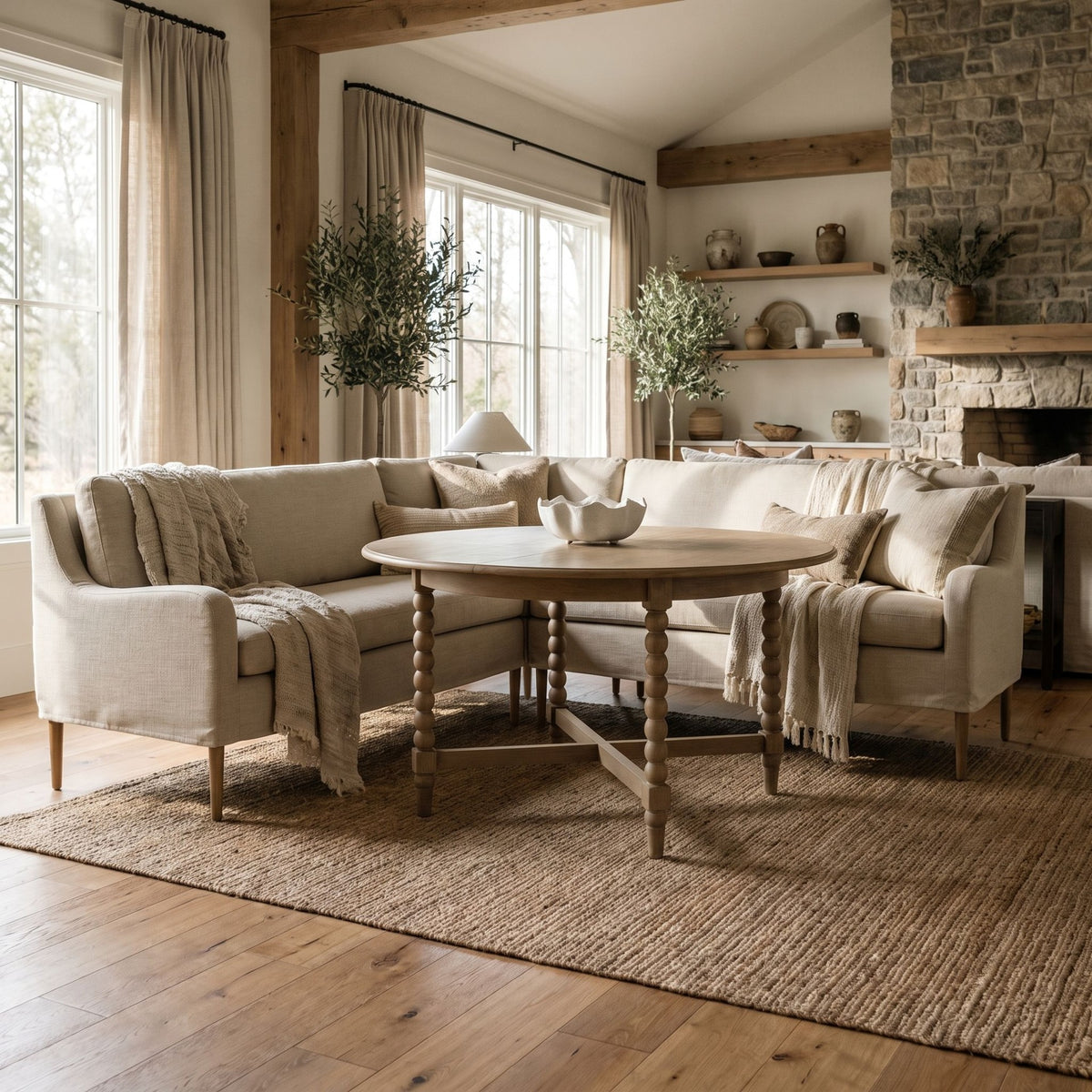 Pensham Upholstered Bench - Small Group