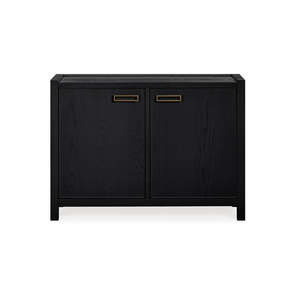Soho Black Oak Veneer 2 Door Sideboard