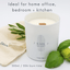 Quiet Blue Candle CORFU 2.0 Lime + Basil Wellbeing Candle House of Isabella UK