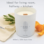 Quiet Blue Candle SICILY 2.0 Neroli + Petitgrain Wellbeing Candle House of Isabella UK