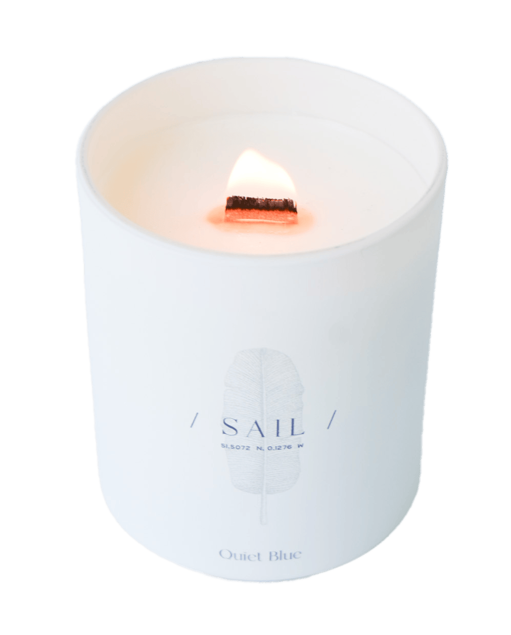 Quiet Blue Candle SICILY 2.0 Neroli + Petitgrain Wellbeing Candle House of Isabella UK