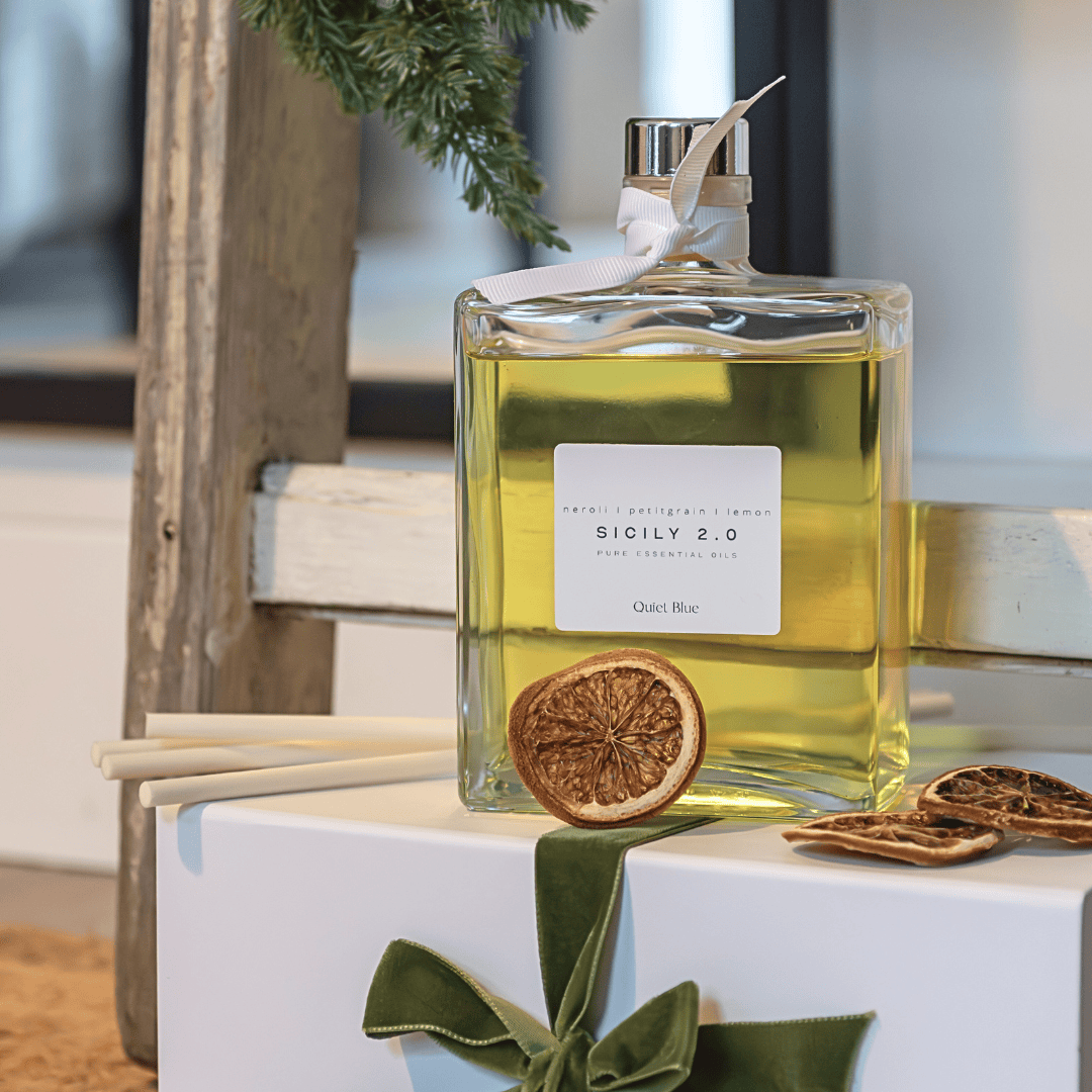 Quiet Blue Diffuser Sicily 2.0  XL Reed Diffuser House of Isabella UK