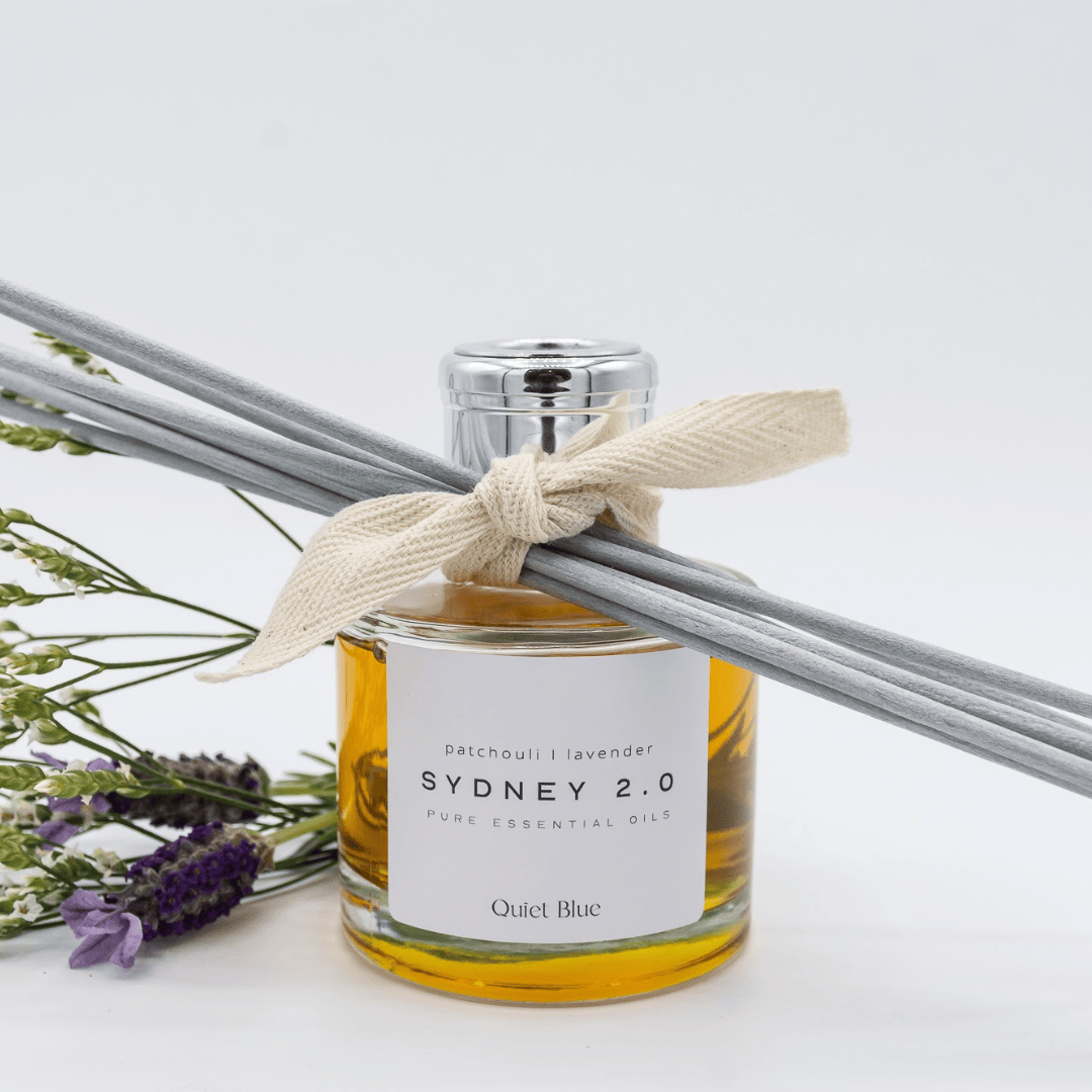 Quiet Blue Diffuser SYDNEY 2.0 Reed Diffuser House of Isabella UK