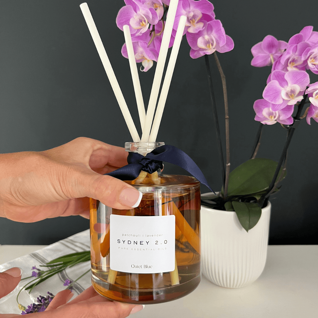 Quiet Blue Diffuser Sydney 2.0  XL Reed Diffuser House of Isabella UK
