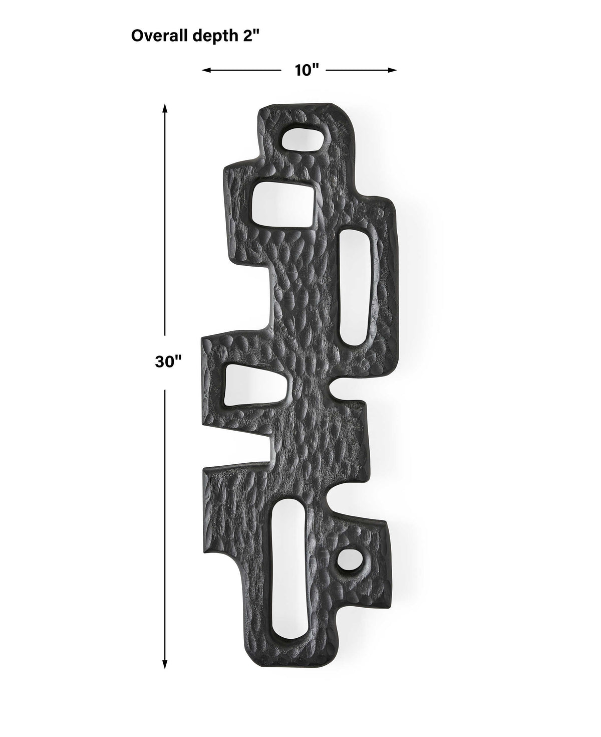 Chiseled Silhouette Wall Sculpture - Large