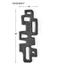 Chiseled Silhouette Wall Sculpture - Large