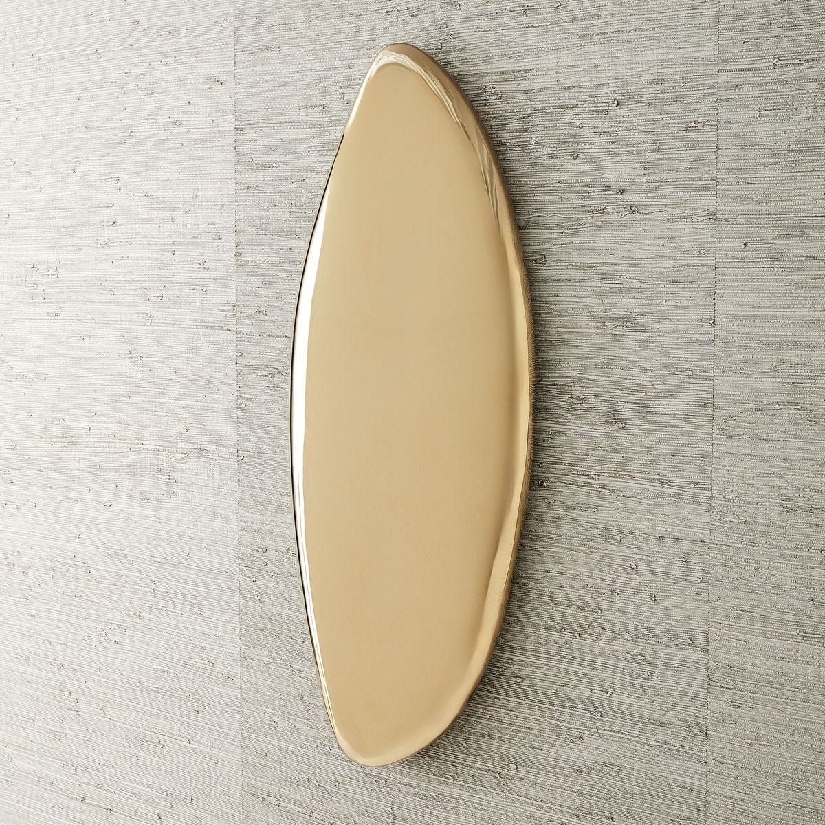 Jelly Bean Wall Sculpture Large in Gold