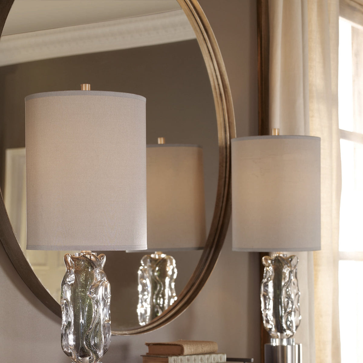 Agoura Round Mirror - 48 Silver
