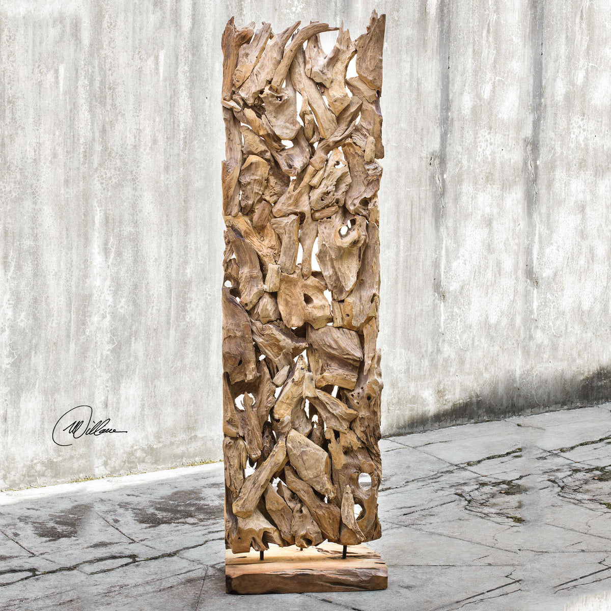 Amzi Wooden Floor Sculpture