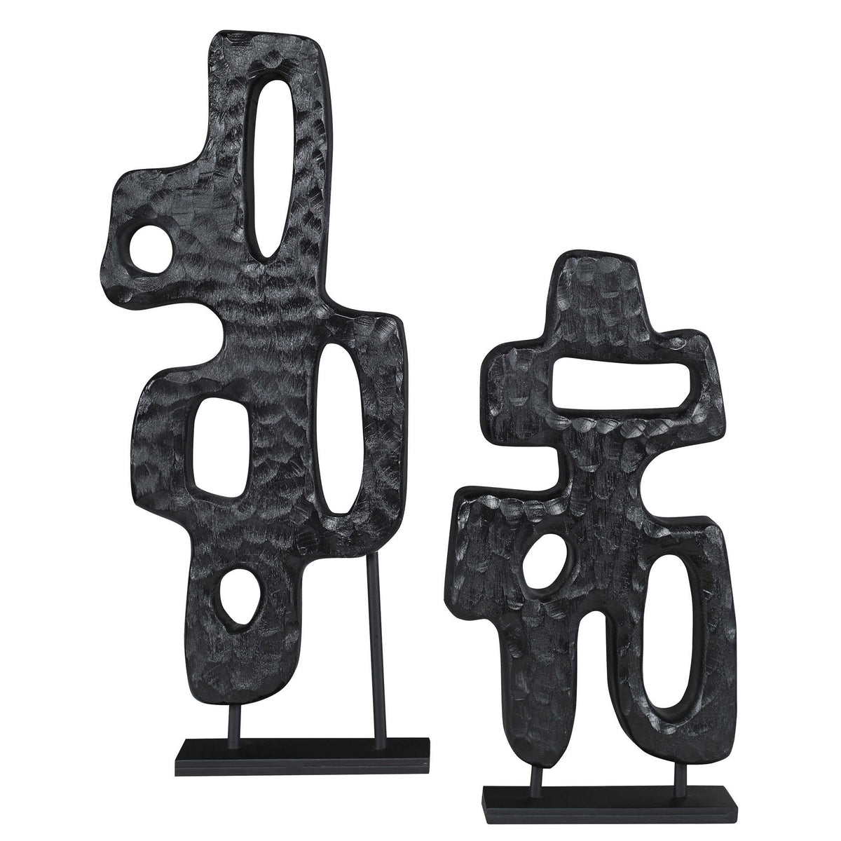 Chiseled Silhouette Sculpture - Medium