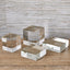 Cube Risers/Sculptures, Set of 2- Crystal