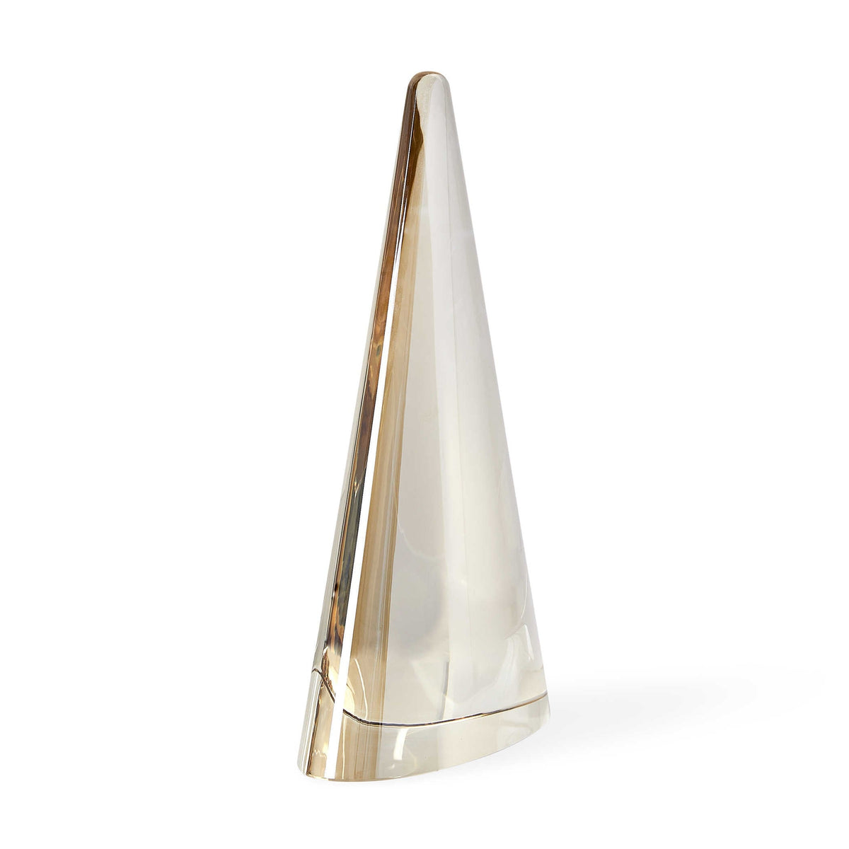 Apex Sculpture in Champagne Crystal