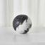 Orb Ornament in Black and White Panda Marble