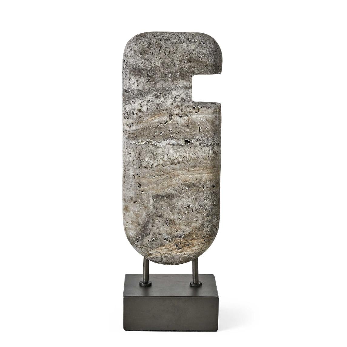 Ancient Lore Sculpture Travertine - Tall
