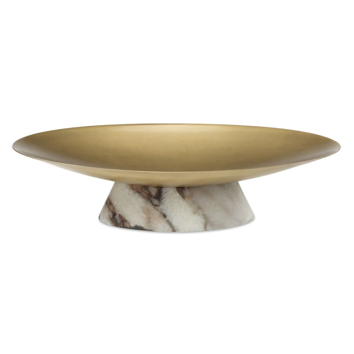 Coup de Grace Low Bowl - White Chocolate Marble