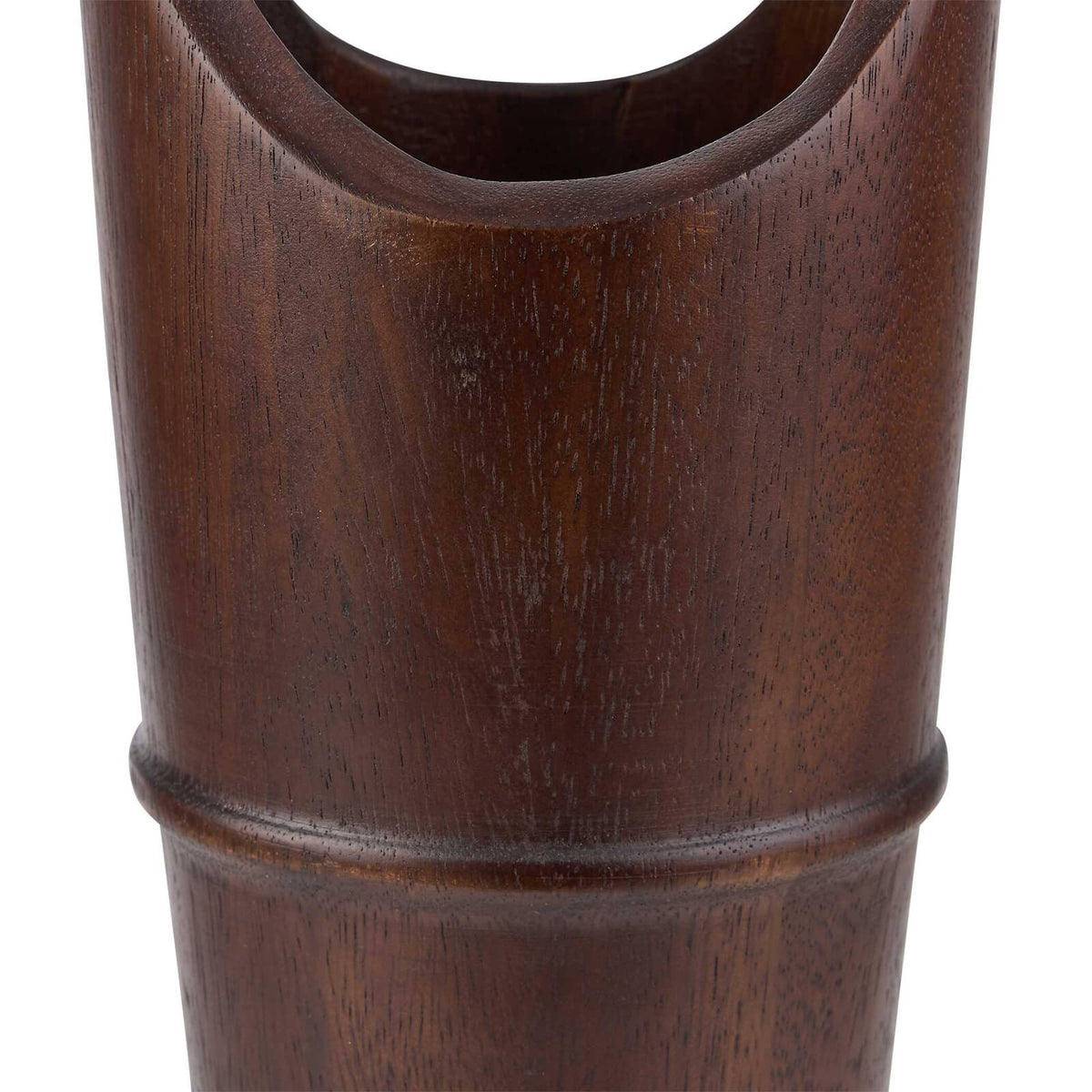 Ikebana Vessels in Dark Walnut - Set of 2