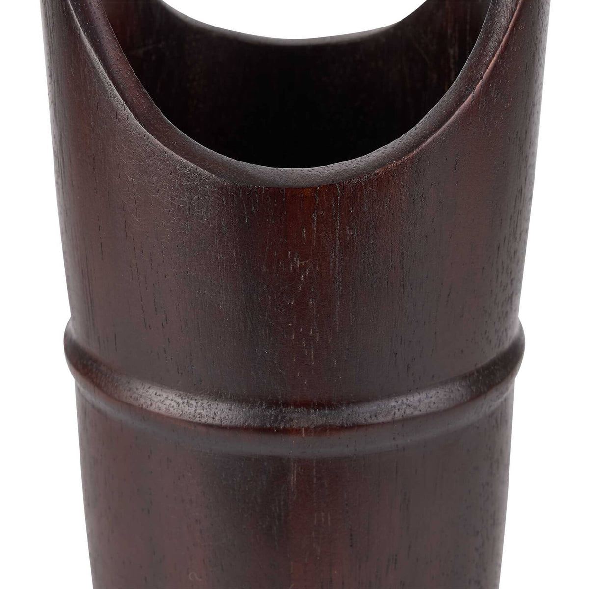 Ikebana Vessels in Dark Walnut - Set of 2