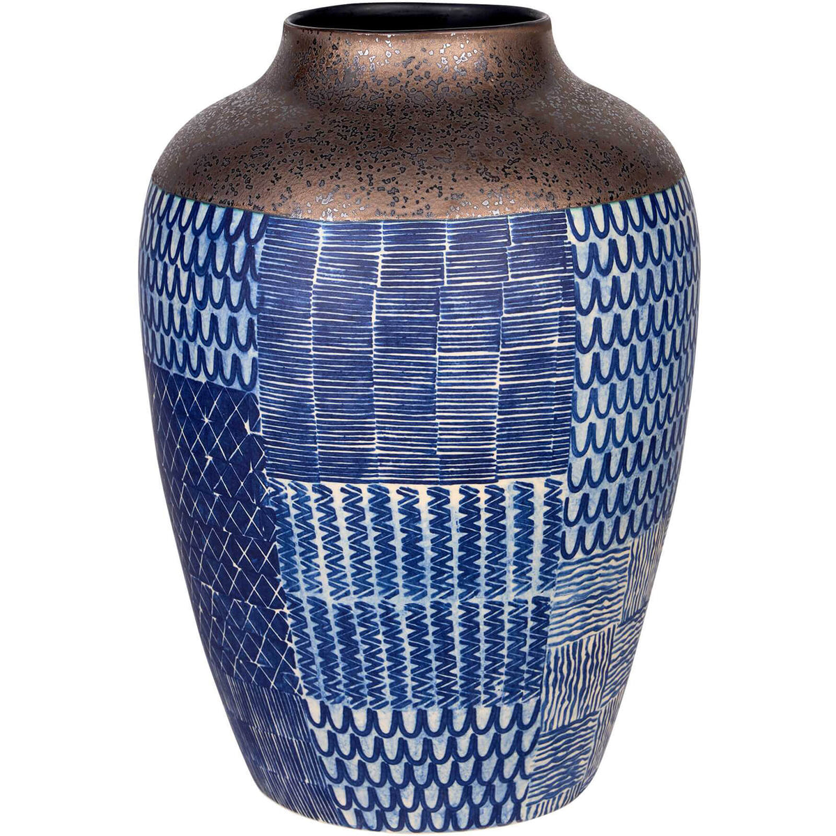 Ikat Quilt Vase