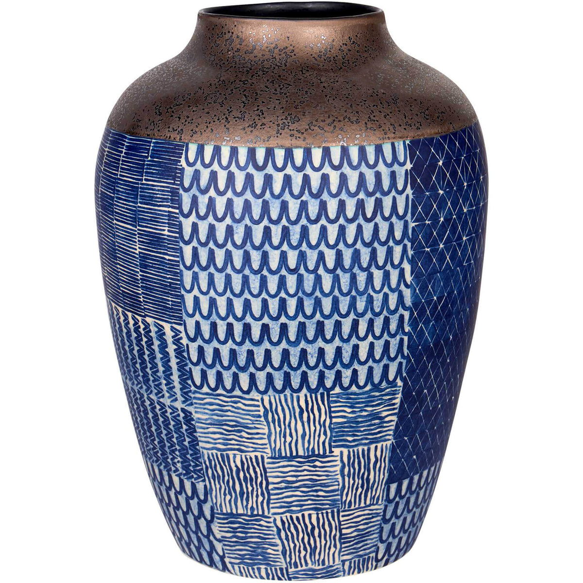 Ikat Quilt Vase