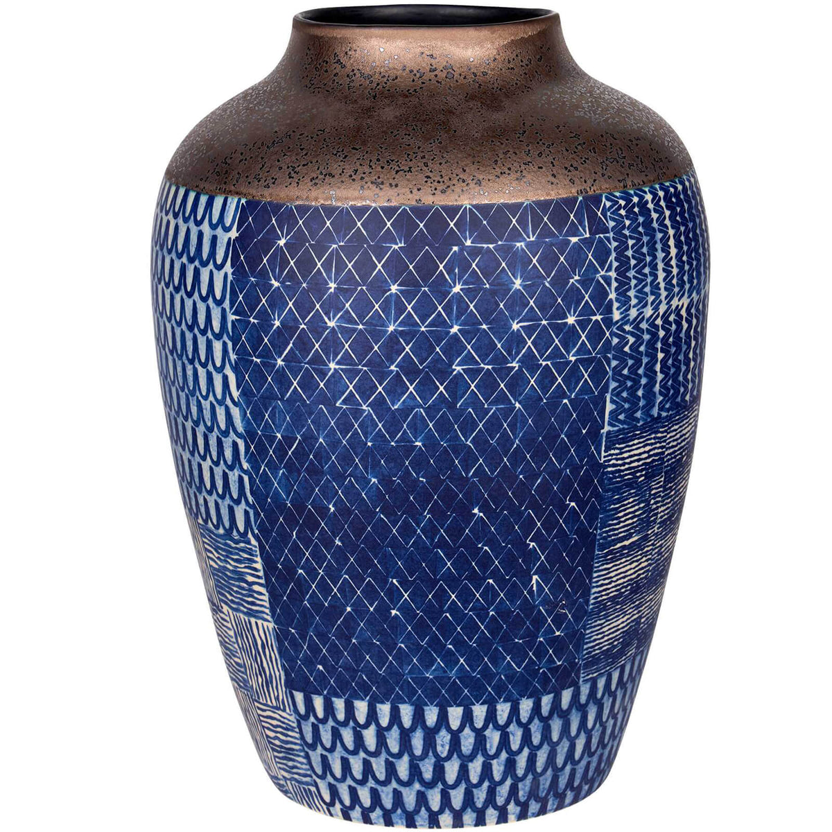Ikat Quilt Vase