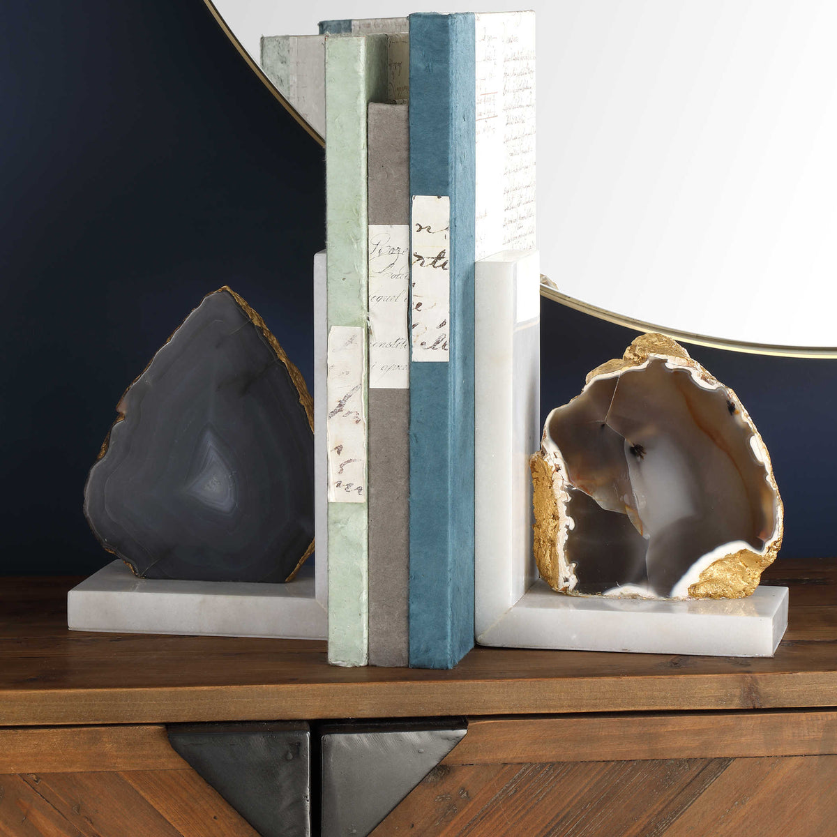 Aysha Bookends, Set of 2
